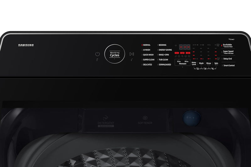 Samsung 12 Kg, 5 Star, Fully-Automatic Top Load Washing Machine (WA80F12S5CTL, Deep Charcoal)