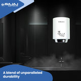 Bajaj Popular Plus 15L Storage Water Heater For Home|Star Rated Geyser For Bathroom|Special Inner Tank Coating|Waterproof Tech For Longer Product Life|Ensures 20% More Hot Water*|White