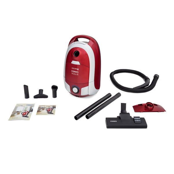 Eureka Forbes Vogue 1400-Watt Powerful Suction and Blower function Vacuum Cleaner (Red and Silver) Accessories missing