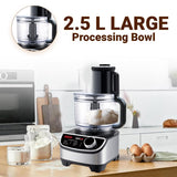 INALSA food processor for kitchen with Mixer Grinder Juicer|1200 Watt Copper Motor|3 Jars|2.5 L Processing Jar|Chopping & Kneading Blade|Centrifugal/Citrus Juicer|Shredding|Slicing-INOX 1200