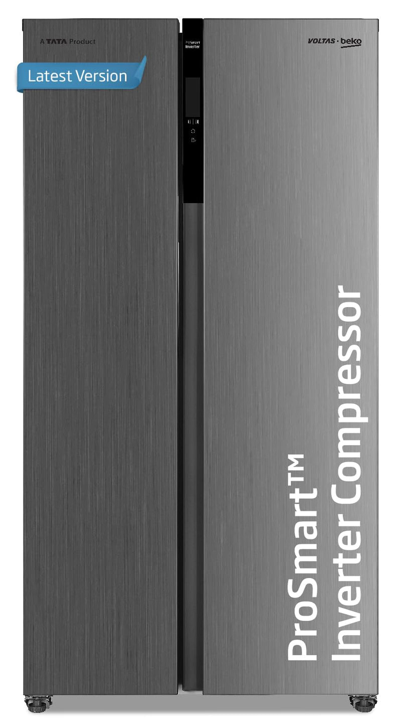 Voltas Beko, A Tata Product 472 L Side by Side Frost Free RVoltas Beko 472 L Frost Free Side by Side Refrigerator(INOX, RSB495/FPV300RXID)efrigerator (RSB495/FPV300RXID, INOX steel