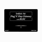 Beyond Appliances Cube 75 BLDC Plug N Play Ductless Kitchen Chimney | 1600 CMH | Auto Clean | 5-Stage Charcoal Activated Filter | Touch Control | 3-way Suction | 45dB Low Noise | Black,CUBE75-BLDC-BLACK(BA-CU-CB-PP-BL-75-CH)