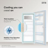 IFB 187L 5 Star Advanced Inverter Direct-Cool Single Door Refrigerator with 30 Hrs Cooling Retention, Big Vegetable Box & Base Stand (2026, IFBDC-213EYBNED, Divine Bliss Blue)