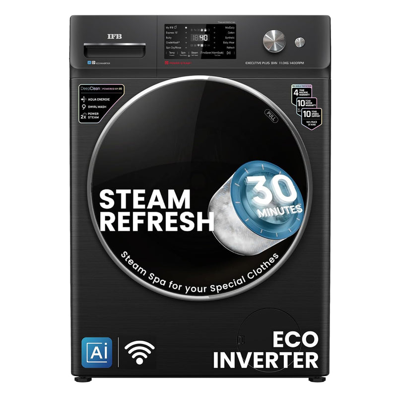 IFB 11 Kg 5 Star, DeepClean®, AI Powered, WiFi, Fully Automatic Front Load Washing Machine (EXECUTIVE PLUS BXN 1114KH,)
