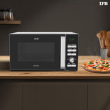 IFB 25L Solo Microwave Oven with 61 Auto Cook Menus (25PM2S, Silver, Easy to use Jog dial & Buttons, Mug Recipes, Steam Clean, Auto Reheat, Preset Timer, Power Save, Multi-Stage Cooking)