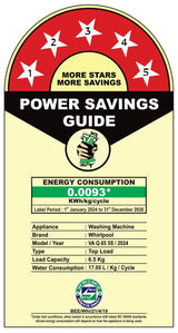 Whirlpool 6.5 kg Magic Clean 5 Star Fully Automatic Top Load Washing Machine Grey (MAGIC CLEAN 6.5 GENX GREY )