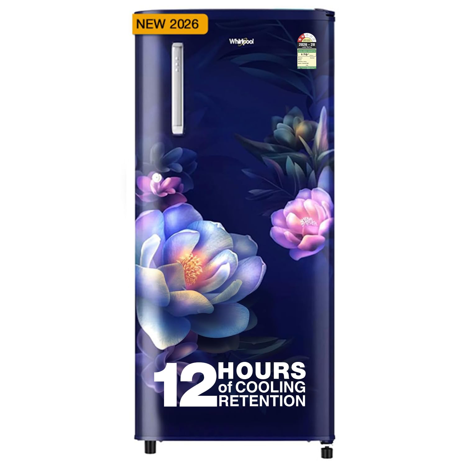 Whirlpool 184 L 2 Star Direct-Cool Single Door Refrigerator (205 WDE PRM 2S SAPPHIRE SERENA-Y, Blue, 2026 Model)