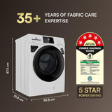 IFB 9 Kg 5 Star, DeepClean® Tech, AI Powered, WiFi, Fully Automatic Front Load Washing Machine (EXECUTIVE SXN 9014K CMS, PowerSteam®, 9 Swirl, Steam Refresh, Inbuilt Heater, Eco Inverter, Rich Silver)