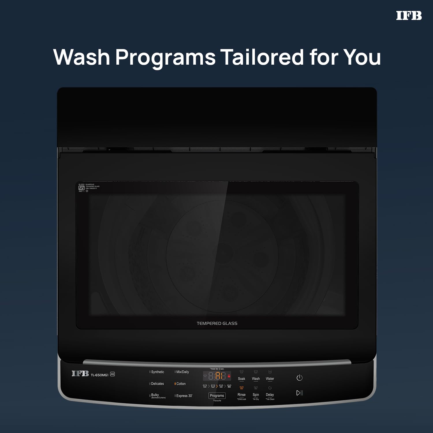 IFB 6.5 Kg 5 Star with Deep Clean® Technology, AI Powered, Fully Automatic Top Load Washing Machine (TL650MG1, ActivMix, Aqua Energie, Med Grey)