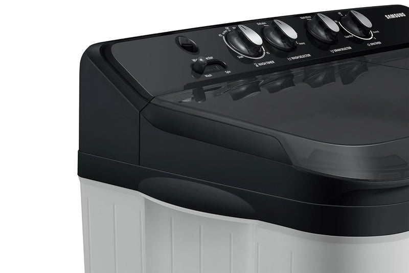 Samsung 8 kg, 5 star, Semi-Automatic Top Load Washing Machine (WT80C4200GG/TL, Air Turbo Drying, Light Gray)