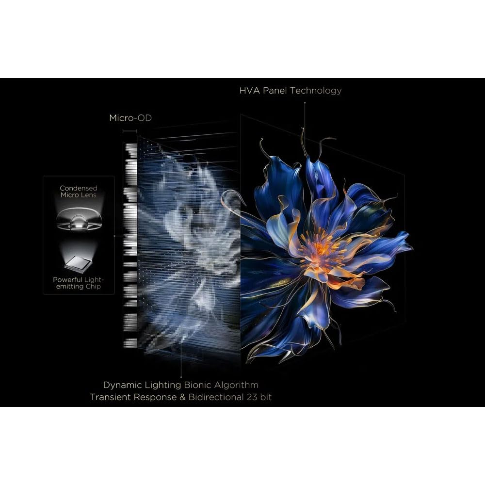 TCL 165 cm (65 inch) QD Mini LED Google TV, 65C6K, Black