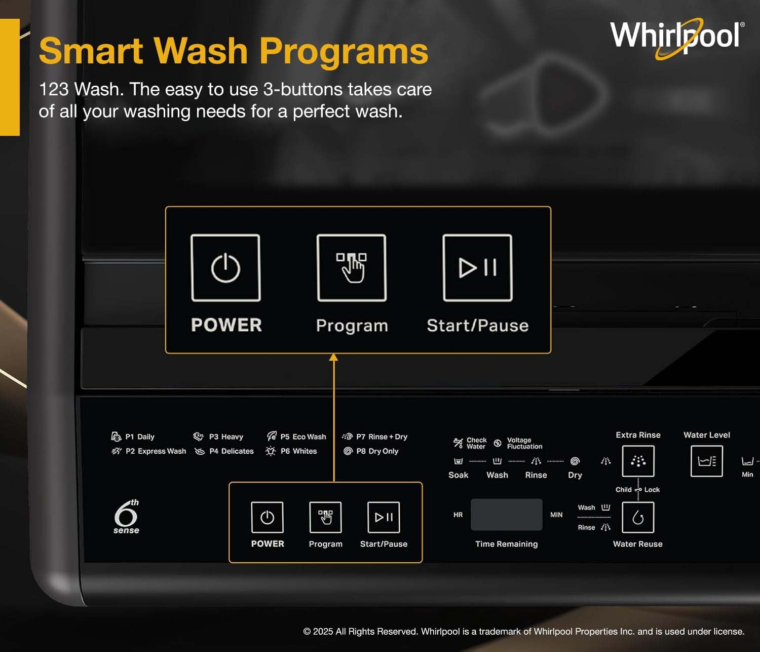 Whirlpool 6.5 kg Magic Clean 5 Star Fully Automatic Top Load Washing Machine Grey (MAGIC CLEAN 6.5 GENX GREY )