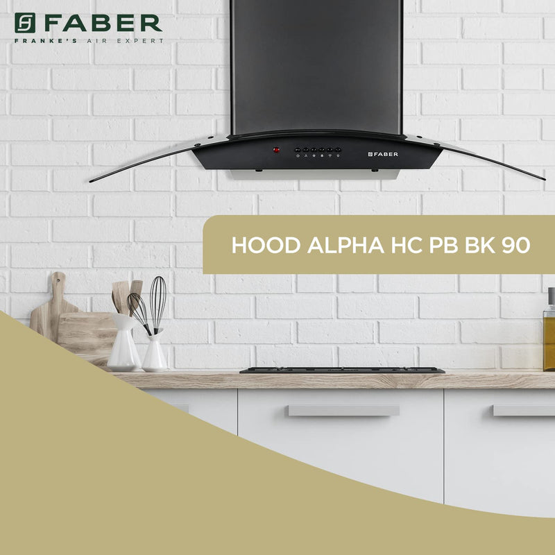 Faber 90 cm online auto clean chimney