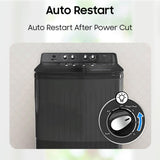 Samsung 10.5 kg, 5 star, Semi-Automatic Top Load Washing Machine (WT10C4260GG/TL, Air Turbo Drying)