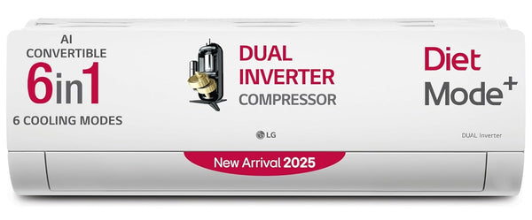 LG 1 Ton 5 Star DUAL Inverter Split AC ( US-Q14YNZE, White)