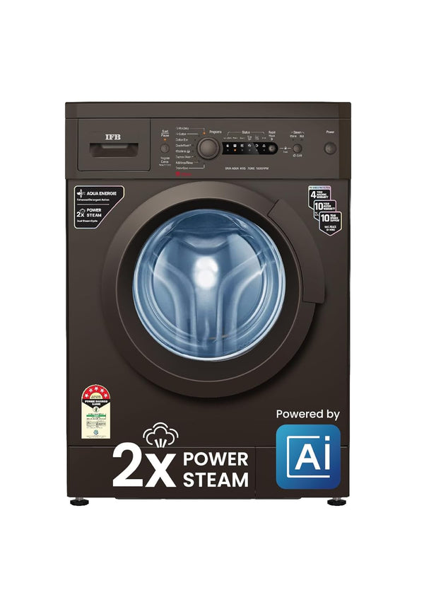 IFB 7 Kg 5 Star AI Powered Fully Automatic Front Load Washing Machine 2X Power Steam DIVA AQUA MXS 7010 2023 Model Mocha In-built Heater
