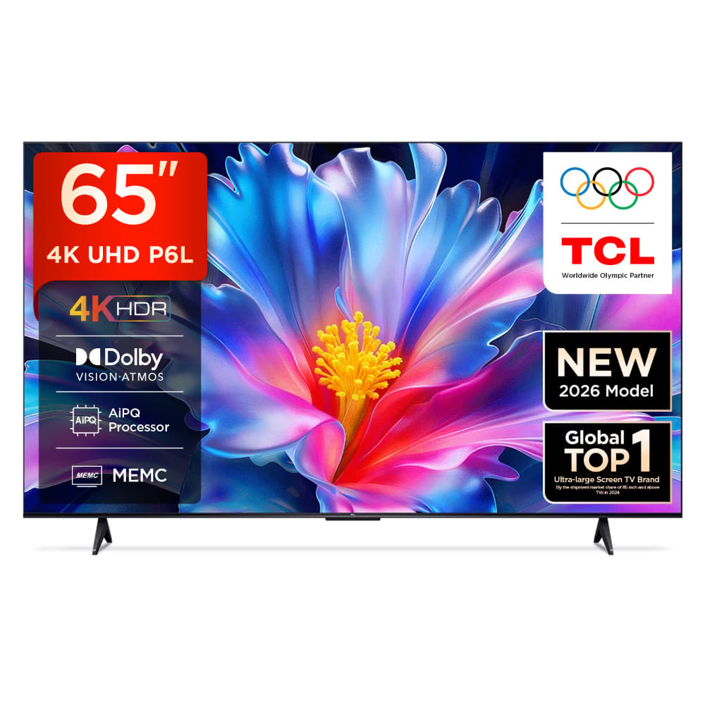 TCL 65P6L 165.1 cm (65 inch) Ultra HD Google TV, Black