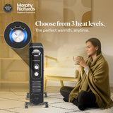 Morphy Richards OFR 9F Wave Fin 2400W Oil Filled Room Heater with 400W PTC Fan | ISI Certified | 2 years warranty