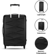 Kamiliant by American Tourister Kam Triprism Sp 68Cm - Black Check-in Suitcase - 27 inch