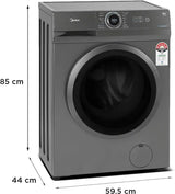 MF100W70/T-IN, MIDEA, FAFL 7.0 KG, MF100 SERIES, SILVER COLOUR (open Box Like New)