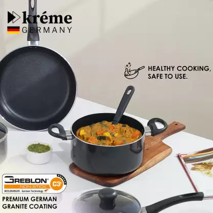 Kreme 5pcs Set Combo Non-Stick Coated Cookware Set