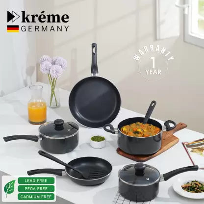 Kreme 5pcs Set Combo Non-Stick Coated Cookware Set