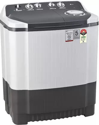 LG 7 Kg 5 Star Wind Jet Dry Semi-Automatic Top Loading Washing Machine (P7020NGAZ, Dark Gray, Rat Away Feature)