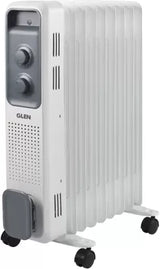 Glen 7011 OFR Electric Oil Filled Radiator Bed Room Heater 9 fin ISI certified Oil Filled Room Heater