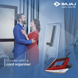 Bajaj Splendora Dry Iron Red Black 1100W (Steam Iron)