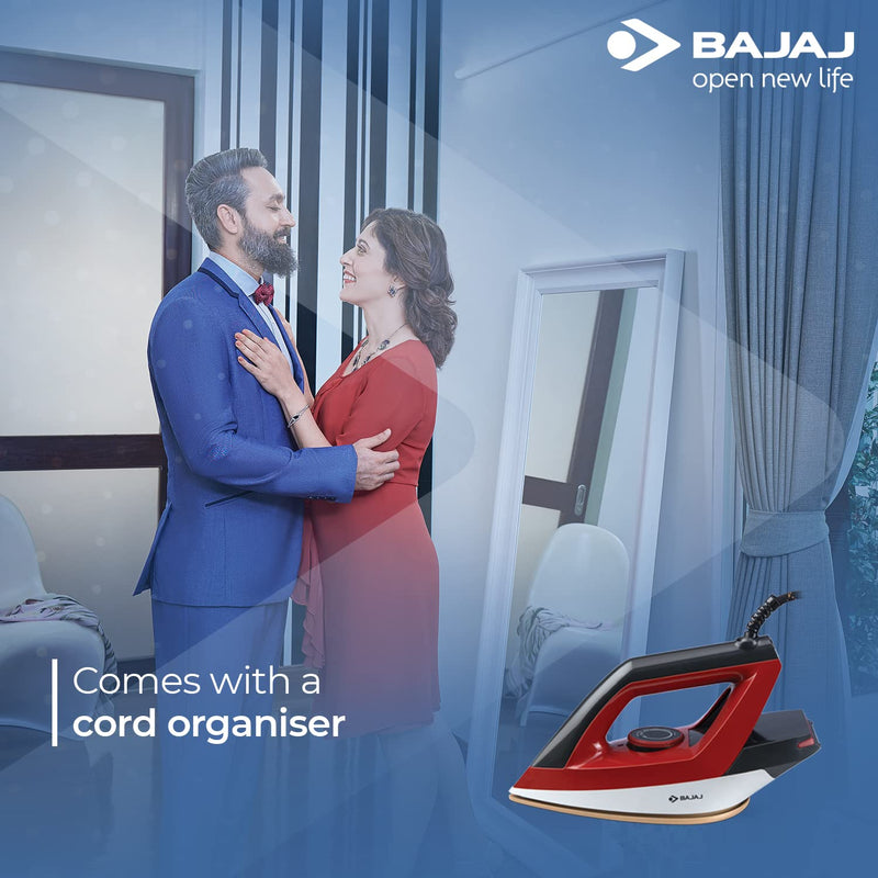 Bajaj Splendora Dry Iron Red Black 1100W (Steam Iron)