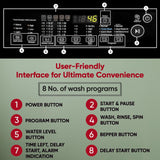 LG Smart Choice, 9 Kg, 5 Star, Smart Inverter Technology, Turbodrum, Fully Automatic Top Load Washing Machine (T90AJMB1Z)