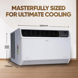 LG 1.5 Ton 5 Star Wi-Fi DUAL Inverter Window AC ( UW-Q18WWZA, White)