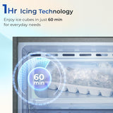 Haier 190 L 3 Star Direct Cool Single Door Refrigerator with Fast Ice Making, Easy Clean Back, Large Vegetable Box (HED-203TDSA-N, Dazzle Steel, )