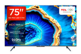TCL 189 cm (75 inches) 4K Ultra HD Smart QD-Mini LED Google TV 75C755 (Black)