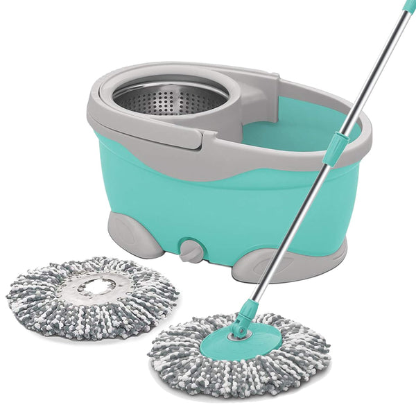 Spotzero by Milton Swift With Four Wheels Steel Wringer Spin Mop, Bucket