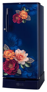 LG 185 L, 2 Star, Direct Cool Single Door Refrigerator (GLD1925XOBK, Blue Klase, Base stand with Drawer, Fit Max Chiller Tray, Works Without Stabilizer, 2026 Model)
