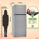 LG Smart Choice, 466 L, 1 Star, Convertible, Door Cooling+, Smart Inverter Compressor, AI ThinQ Wi-Fi, Frost Free Double Door Refrigerator (GL-T492NPZR, Shiny Steel, Express Freeze & Multi Air Flow)