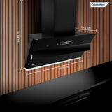 Crompton QuietPro Plus BLDC 1800m3/hr 90cm Slant Chimney| Filterless Intelligent Autoclean| Built In Oil Collector| Touch+Motion Sensor Control | (CHD-QPPI90FLE-IND)