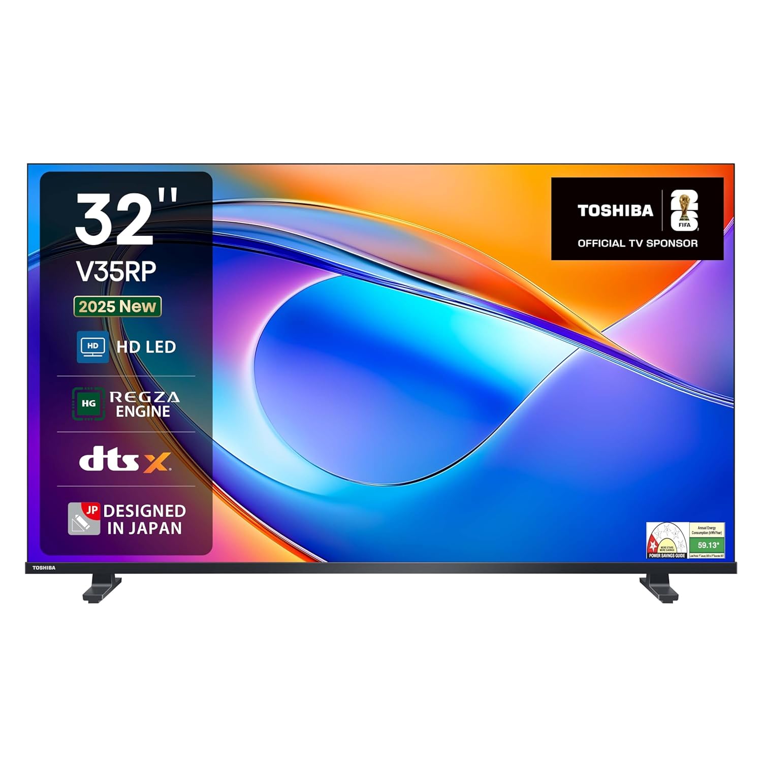 TOSHIBA 80 cm (32 inches) V Series HD Ready Smart LED TV 32V35RP (Black)