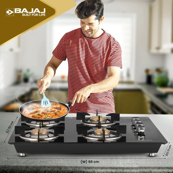 BAJAJ GP8 Neo Hobtop Glass Automatic Gas Stove