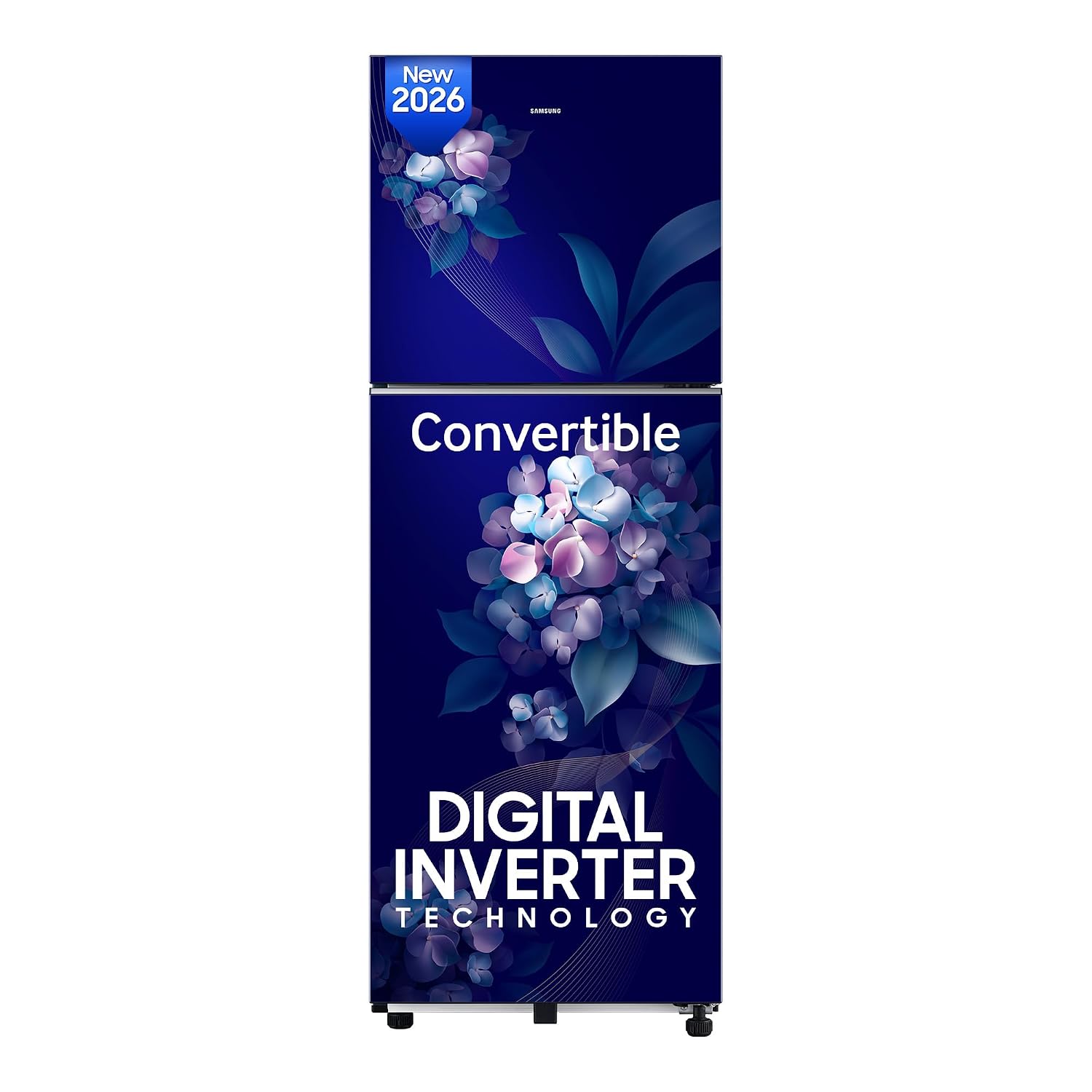 Samsung 236 L, 2 Star, Convertible, Digital Inverter Frost Free Double Door Refrigerator (RT40H28U2HSHL, Hydrangea Blue, 2026 Model)