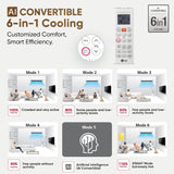 LG 2 Ton 3 Star DUAL Inverter Split AC (Copper, AI Convertible 6-in-1, Diet Mode+, Faster Cooling & Energy Saving, 4 Way Swing, HD Filter with Anti-Virus Protection, US-Q24ENXE, White)