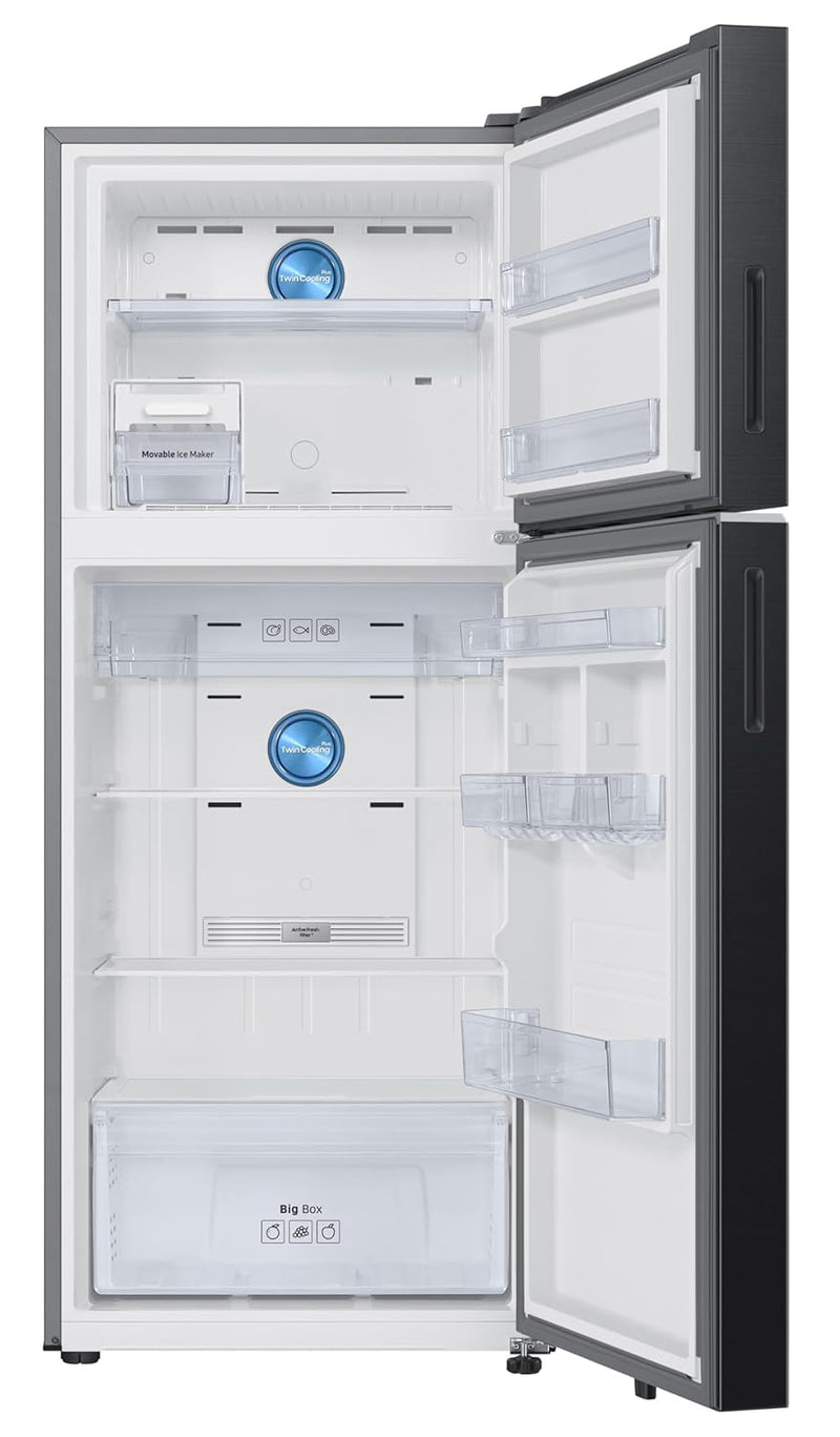 Samsung 396 L, 3 Star, Convertible 5-in-1, Digital Inverter, Frost Free Double Door, Bespoke AI WiFi Enabled Refrigerator (RT41DG6A4DB1HL, Black Matte)