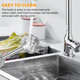 INALSA Hand Blender 1500Watts|Silent DC Copper Motor|Variable Speed with Stepless Technology|Anti-Splash Technology| Detachable Stainless Steel Stem-Robot INOX 1500 Nero