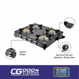UCOOK JUNTO Z Series 4 Burners Glass Top Glass Manual Gas Stove (4 Burners)