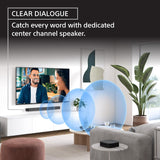 Sony Bravia Theatre System 6(HT-S60) Real 5.1ch 1000W,Dolby Atmos/DTS:X Soundbar Home Theatre with Powerful subwoofer & Wireless Rear Speakers,Voice Zoom3,BCA App, Bluetooth,HDMI eARC