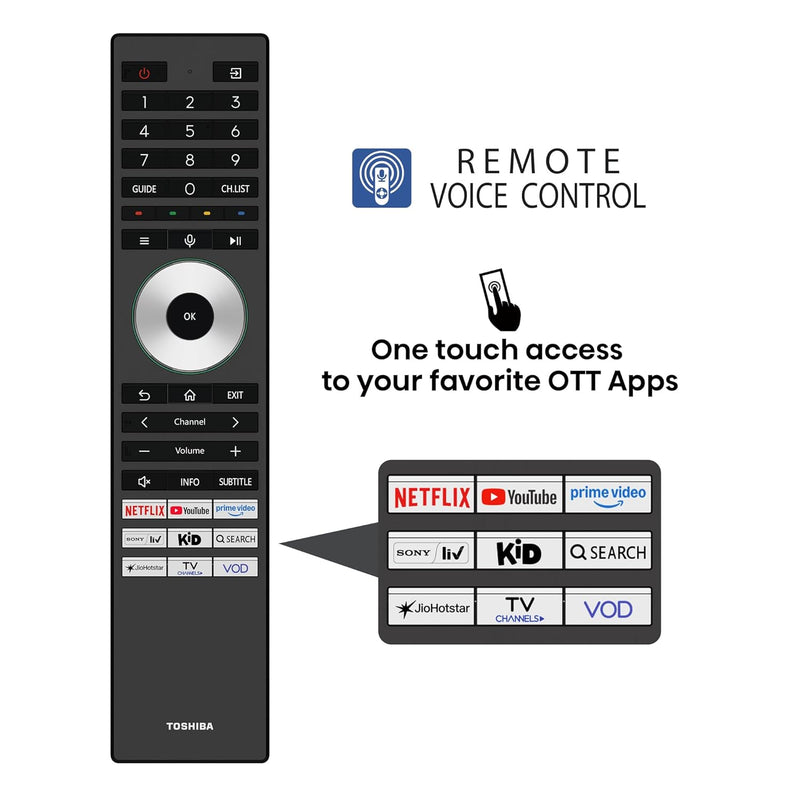 Toshiba Z770RP 65-Inch MiniLED QLED 4K Smart TV | Premium Picture