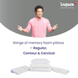 Livpure Smart Breeze King Pillow with Perforated and Premium Memory Foam Sleeping Pillow Pack of 1 (White) LSH-PILL-BREEZE-King1