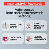 LG 7 Kg 5 Star Steam, Inverter Direct Drive Technology, 6 Motion DD, Fully-Automatic Front Load Washing Machine (FHB1207Z2WB, Dial + Full Touch Buttons & LED Display, Essence White)