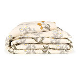 Livpure Smart Reversible AC Quilt Blanket Comforter King Size Biege Floral|90X86 Inches LSH-CFT-BEFLO-211
